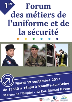 forum métiers de l'uniforme et de la sécurité romilly-sur-seine